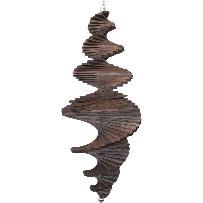 Drvena spirala za vjetar 80 cm