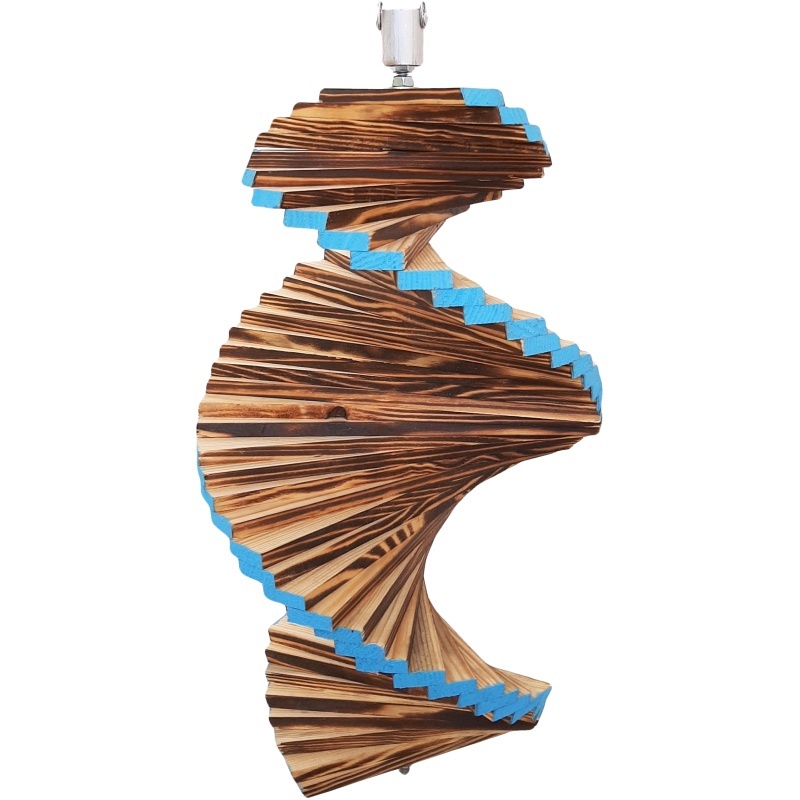 Drvena spirala za vjetar 50 cm