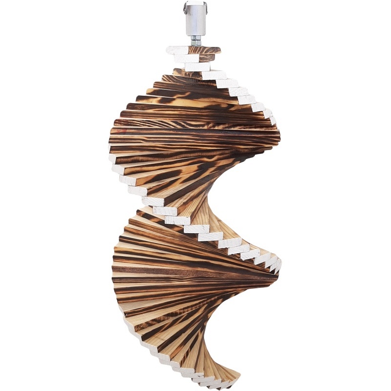 Drvena spirala za vjetar 50 cm