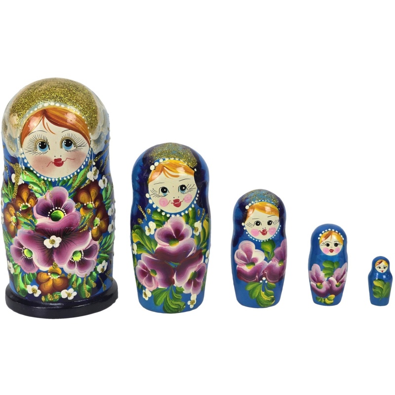 Originalna ruska matrjoška 18 cm, set od 5 komada