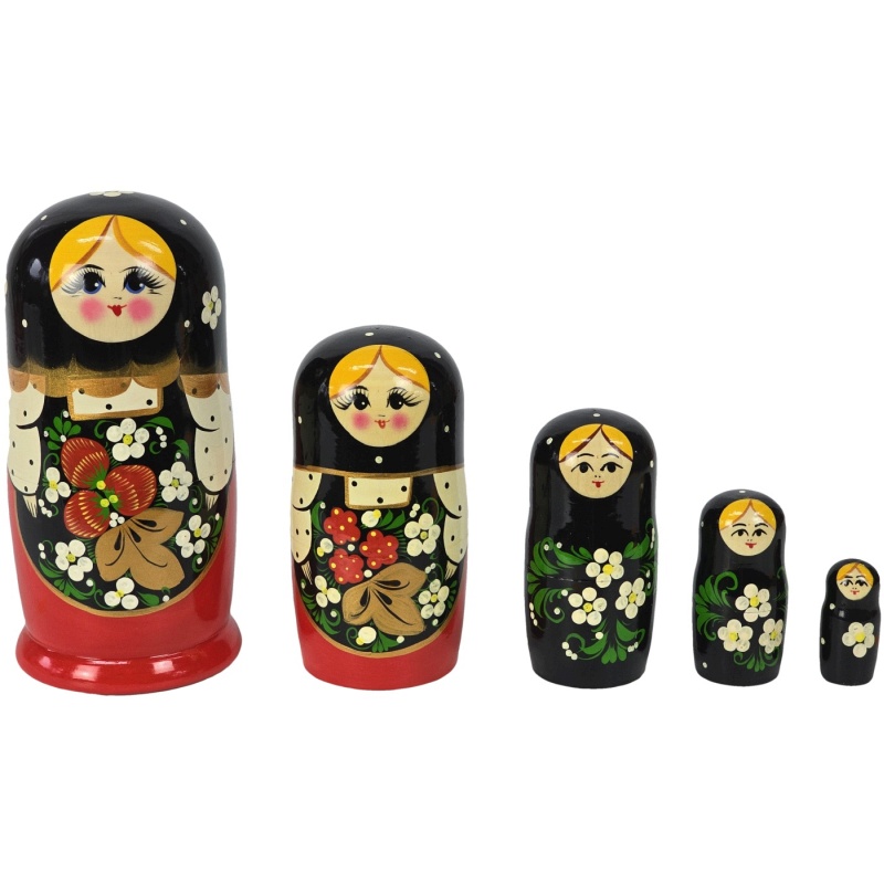 Originalna ruska matrjoška 18 cm, set od 5 komada