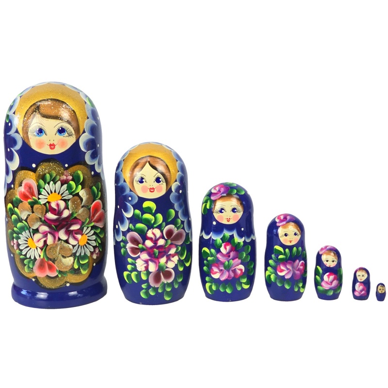 Originalna ruska matrjoška 22 cm, set od 7 komada