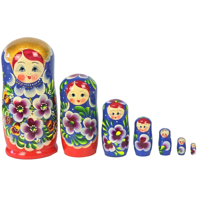 Originalna ruska matrjoška 22 cm, set od 7 komada