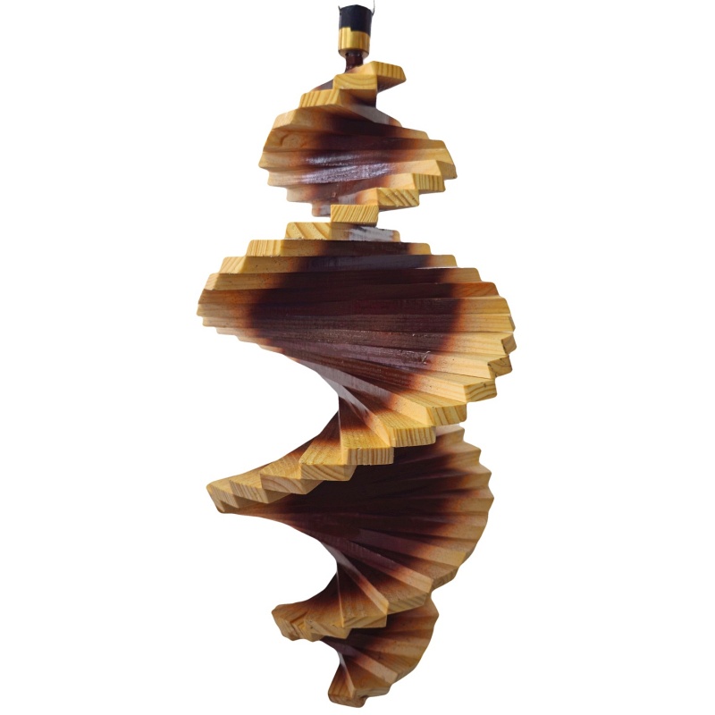 Drvena spirala za vjetar 50 cm