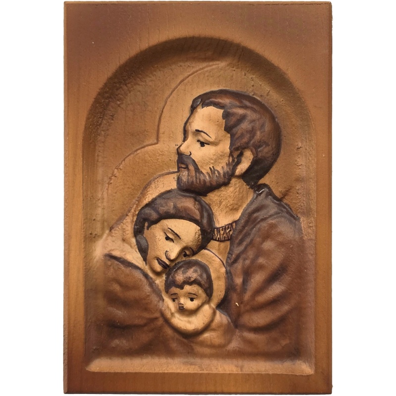 Drvena slika Svete Obitelji 10 x 14 cm