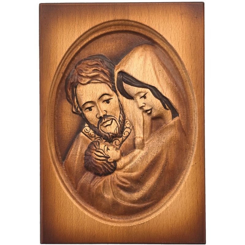 Drvena slika Svete Obitelji 19 x 13 cm