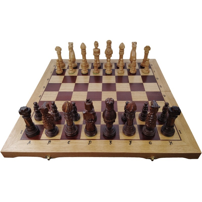 Drveni šahovski set ekskluzivno 64 x 64 cm