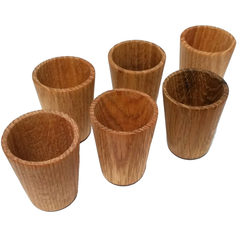 Drvene šalice male - set od 6 komada
