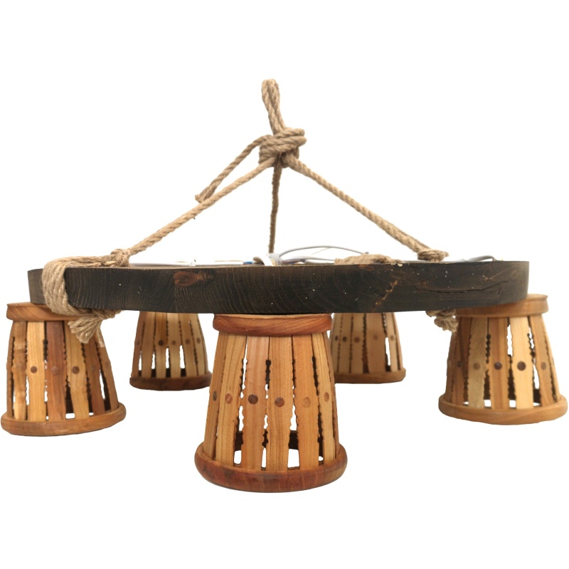 Drvena lampa (petokraka)