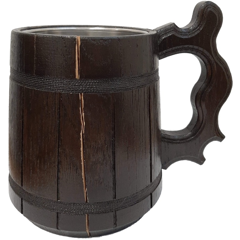 ! NAPUKNUTO ! - Ručno izrađena drvena šalica 0,5L