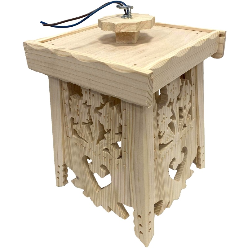 Drvena viseća lampa