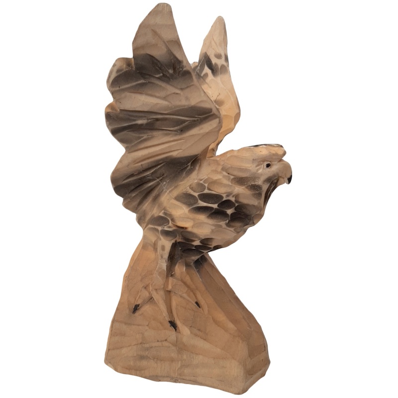Drveni kip sokola 12 x 26 cm