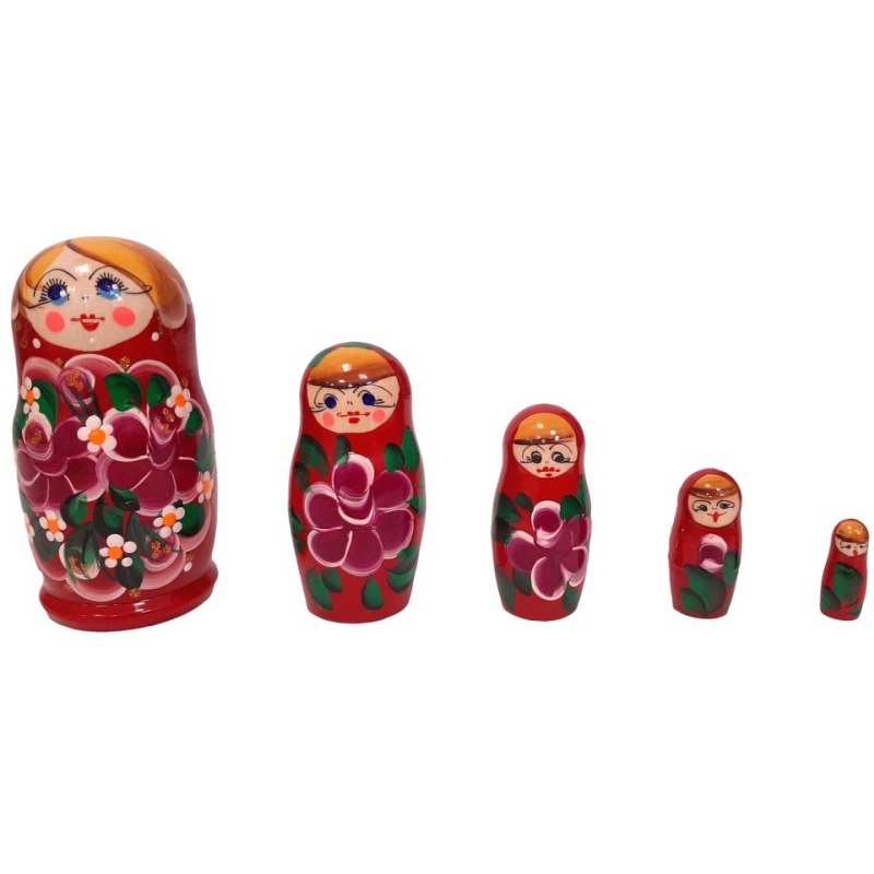Originalna ruska matrjoška 11 cm, set od 5 komada